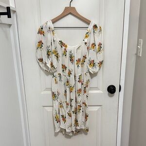 O'Neill Floral Print Puff Sleeve Blouse